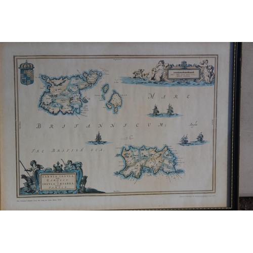 241 - 2 X VINTAGE MAP PRINTS 
58 X 49CM