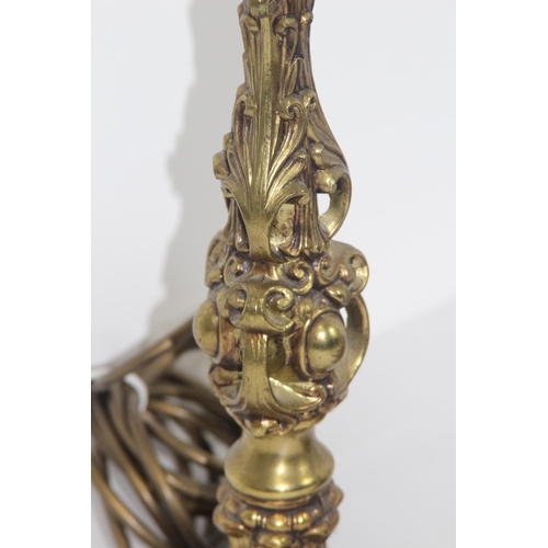 275 - PAIR OF BRASS COLUMN LAMPS
42CM