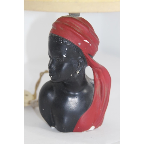 279 - VINTAGE AFRICAN LADY LAMP