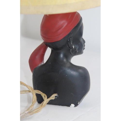 279 - VINTAGE AFRICAN LADY LAMP