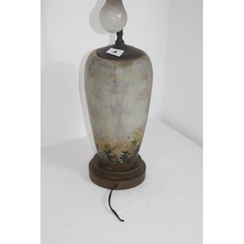 283 - ANTIQUE HANDPAINTED PORCELIAN LAMP
74CM