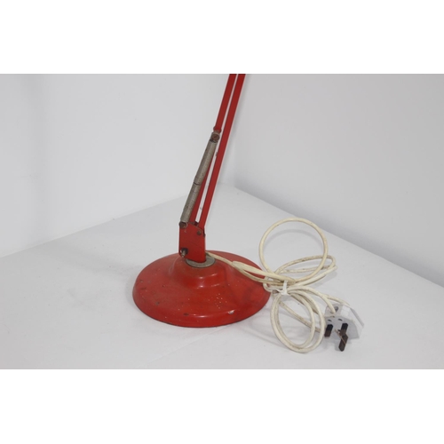 285 - VINTAGE RED ANGLEPOISE 
80CM