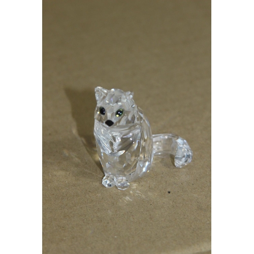 342 - 3 X SWAROVSKI CATS 
8CM