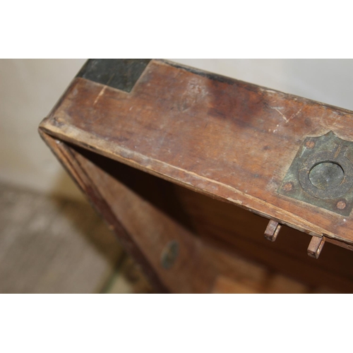 40 - VINTAGE WOODEN TRUNK 
105 X 54 X 49CM