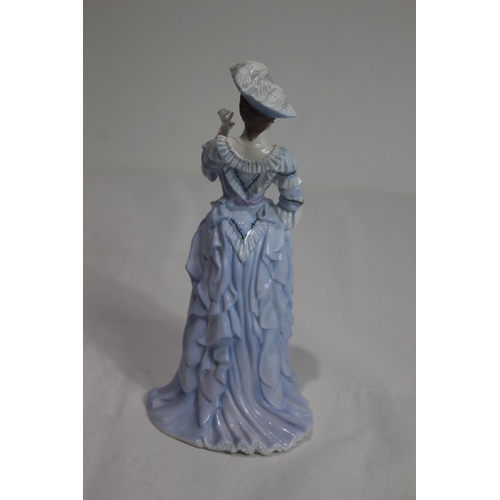 385 - ROYAL WORCESTER ARABELLA THE GAIETY GIRLS FIGURINE 
24CM