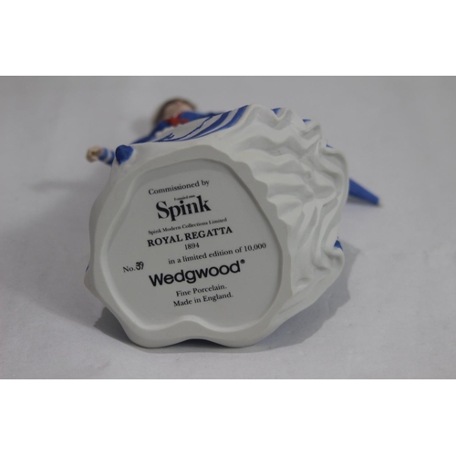 402 - WEDGWOOD SPINK ROYAL REGATTA - 39 OF 10000 
20CM