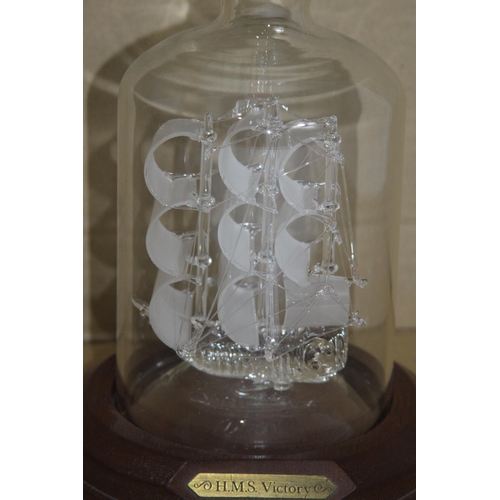 415 - HMS VICTORY GLASS SHIP IN A BOTTLE
31CM