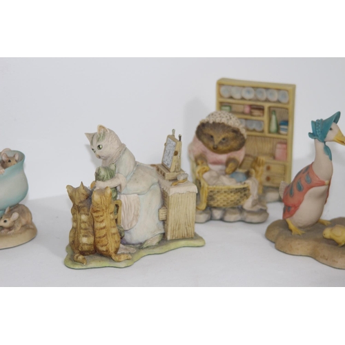 426 - QUANTITY OF BORDER FINE ARTS BEATRIX POTTER FIGURES 
14CM