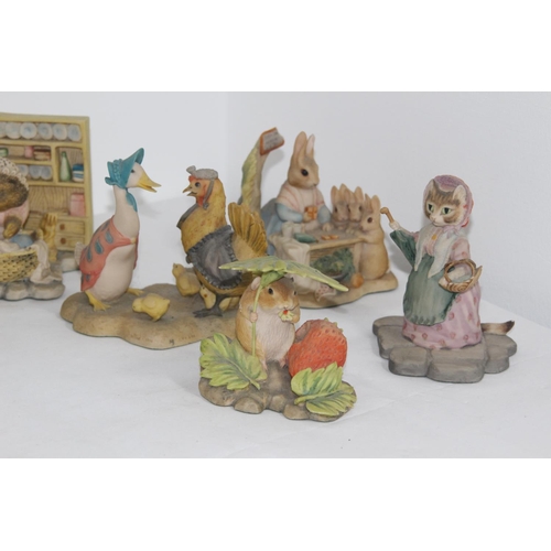 426 - QUANTITY OF BORDER FINE ARTS BEATRIX POTTER FIGURES 
14CM