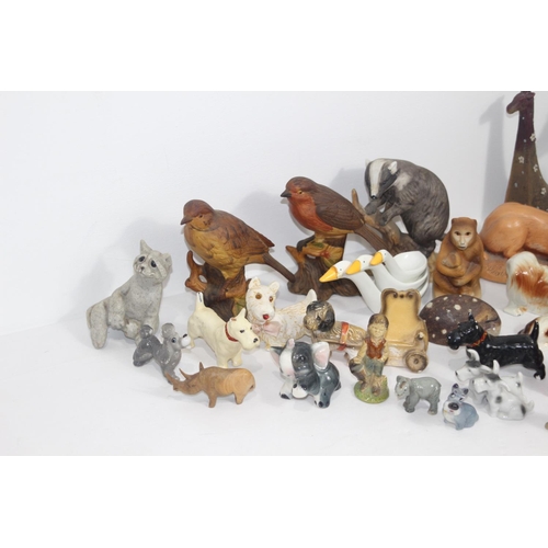 431 - LARGE BOX OF CHINA ANIMALS 
15CM