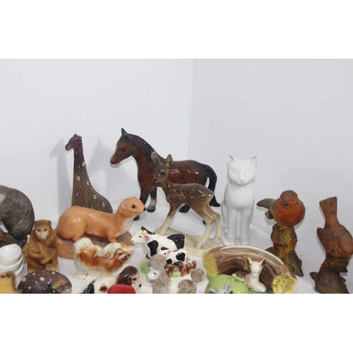 431 - LARGE BOX OF CHINA ANIMALS 
15CM