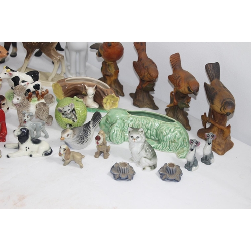 431 - LARGE BOX OF CHINA ANIMALS 
15CM