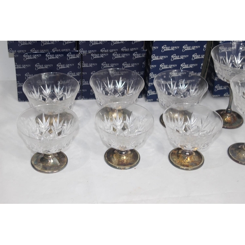 445 - QUANTITY OF ROYAL COUNTY BOXED PLATED GLASSWARE