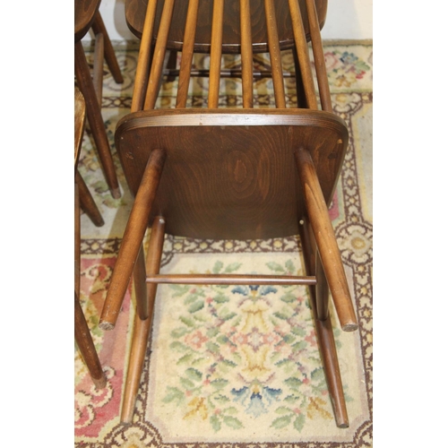 47 - 4 X ERCOL STYLE CHAIRS 
40 X 40 X 83CM