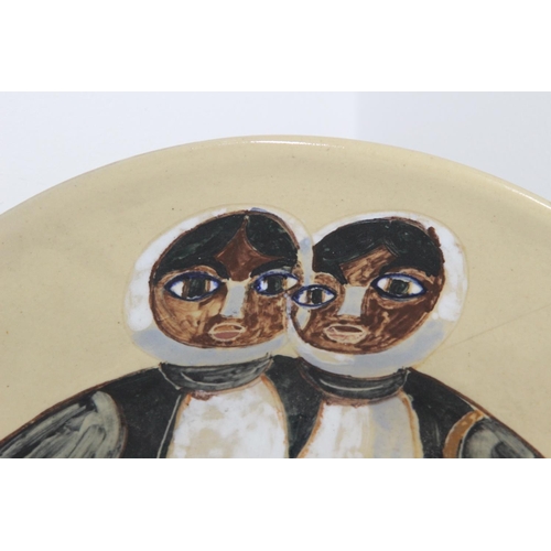 461 - VINTAGE ELIEZER HALIVNY PLATE 
38CM