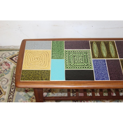 51 - RETRO TILED COFFEE TABLE 
115 X 39 X 40CM