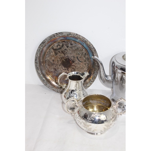 480 - SILVER PLATED TEASET ETC