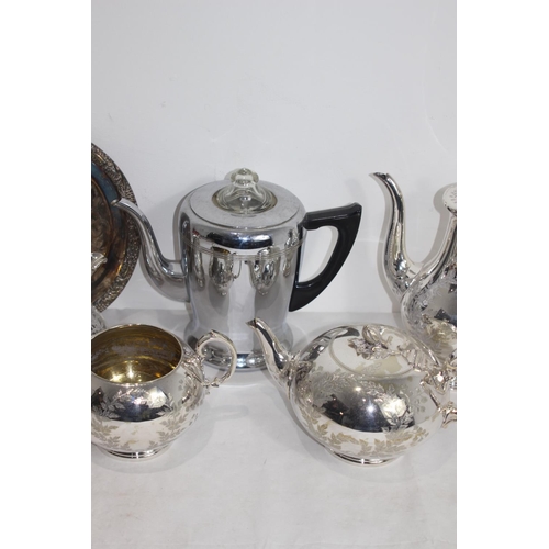 480 - SILVER PLATED TEASET ETC