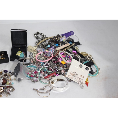 501 - CASE OF COSTUME JEWELLERY