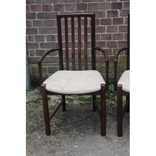 67 - PAIR OF VINTAGE CARVER CHAIRS 
55 X 48 X 92CM