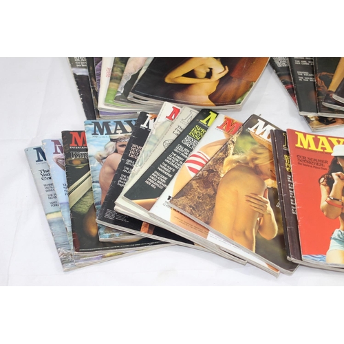 590 - QUANTITY OF VINTAGE MAYFAIR MAGAZINES ETC