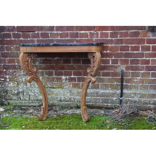 73 - MARBEL TOPPED CONSOLE TABLE
89 X 35 X 90CM