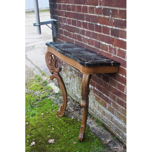 73 - MARBEL TOPPED CONSOLE TABLE
89 X 35 X 90CM