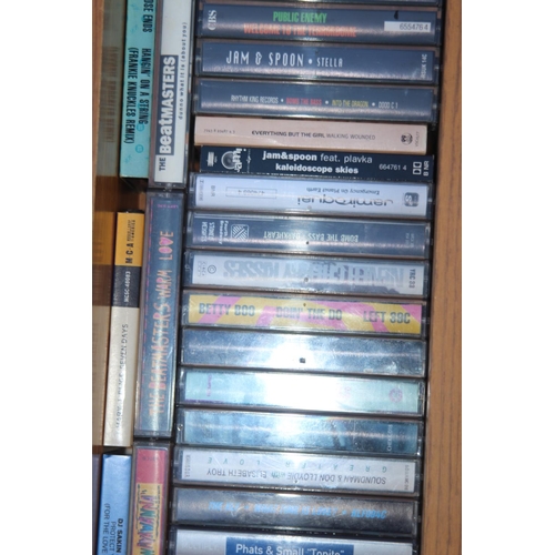 655 - QUANTITY OF CASSETTE TAPES AND VIDEOS