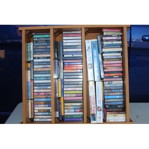 655 - QUANTITY OF CASSETTE TAPES AND VIDEOS