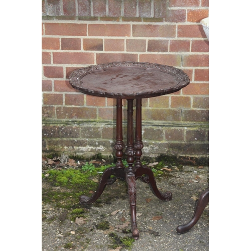 76 - VINTAGE WASH STAND AND CARVED TABLE 
53 X 69CM