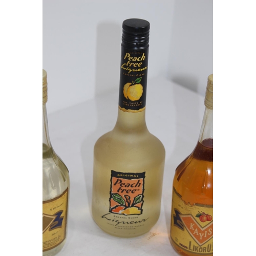 693 - 3 X VARIOUS PEACH LIQUORS