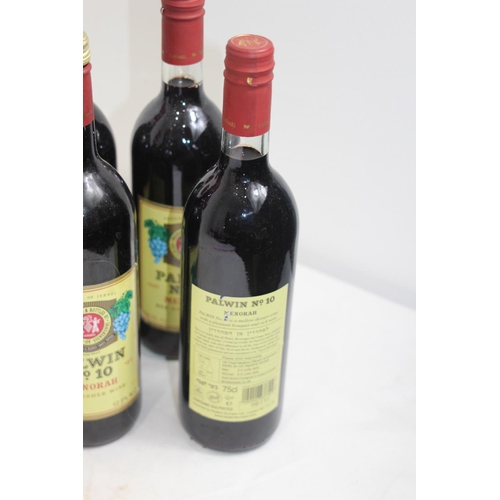 701 - 8 X BOTTLES OF PALWIN NO 10 MEORAH AND KOSHER RED WINE