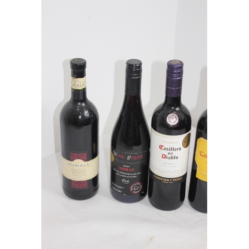 726 - 6 X BOTTLES OF RED WINE