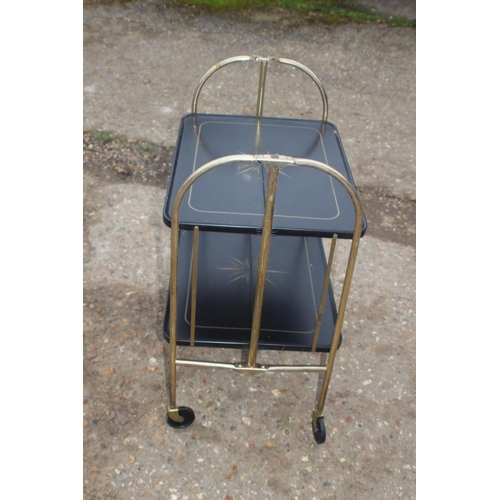 90 - RETRO VERSA TABLE FOLD AND ROLL TROLLEY