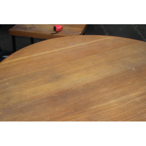 93 - ERCOL DROP LEAF TABLE 
113 X 71 X 124CM