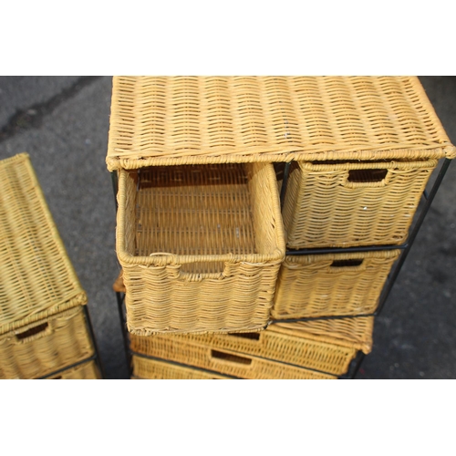 29 - QUANTITY OF WICKER STORAGE