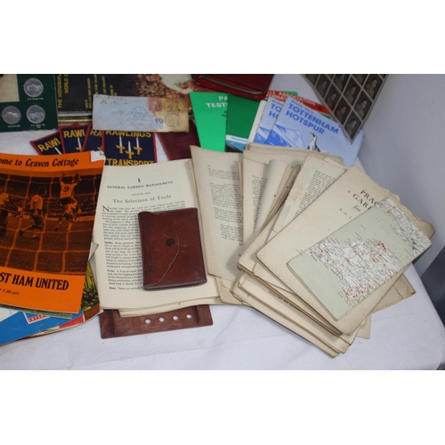 575 - BOX OF EPHEMERA ETC