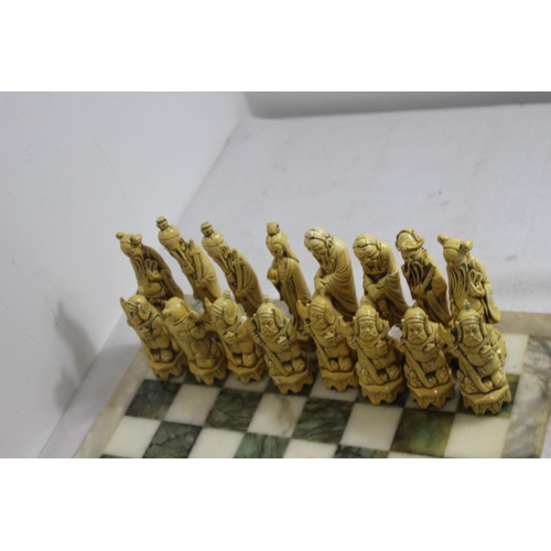 581 - VINTAGE CHESS SET - SOME A/F