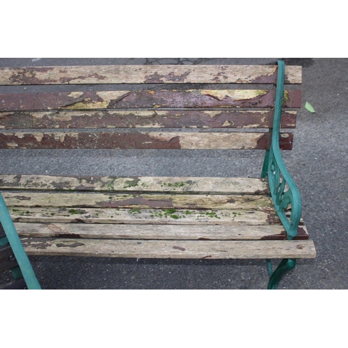 176 - 2 X GARDEN BENCHES AND GARDEN SEAT
126 X 74CM