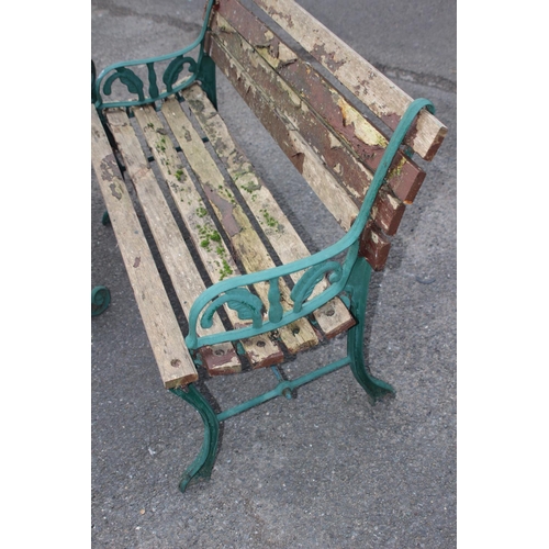 176 - 2 X GARDEN BENCHES AND GARDEN SEAT
126 X 74CM