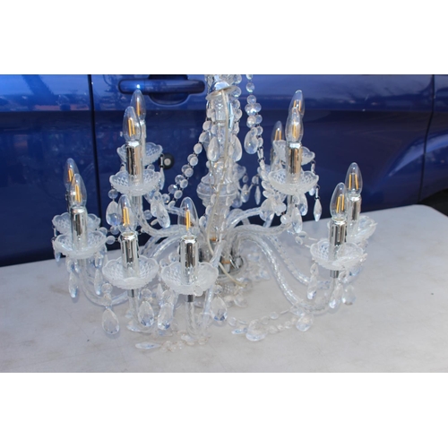 263 - MODERN PLASTIC CHANDELIER 
64CM