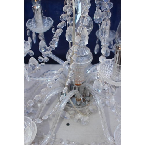 263 - MODERN PLASTIC CHANDELIER 
64CM