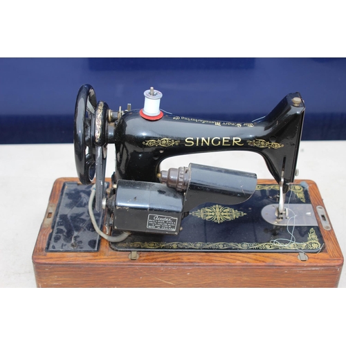 665 - SINGER SEWING MACHINE WITHOUT KEY EXTRA ELECTRICAL FITTING