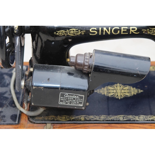 665 - SINGER SEWING MACHINE WITHOUT KEY EXTRA ELECTRICAL FITTING