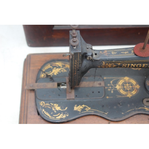 671 - VINTAGE SINGER SEWING MACHINE 150 YEARS OLD