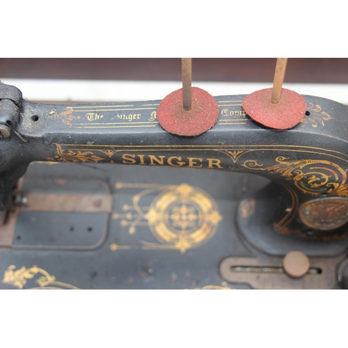 671 - VINTAGE SINGER SEWING MACHINE 150 YEARS OLD