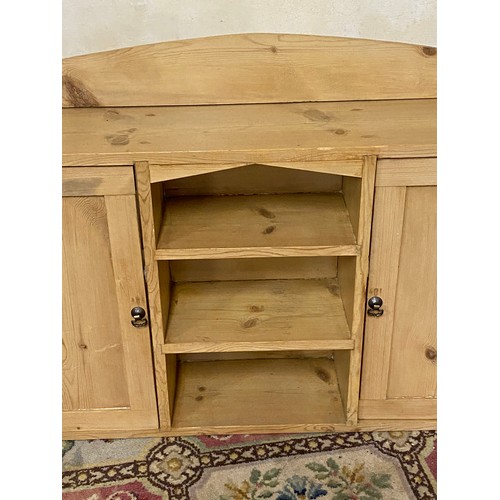 4 - VICTORIAN PINE SHELF 
107 X 23 X 74CM