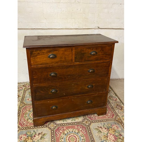 9 - EDWARDIAN CHEST OF DRAWERS 
101 X 48 X 102CM