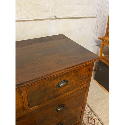 9 - EDWARDIAN CHEST OF DRAWERS 
101 X 48 X 102CM