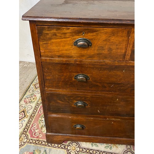 9 - EDWARDIAN CHEST OF DRAWERS 
101 X 48 X 102CM